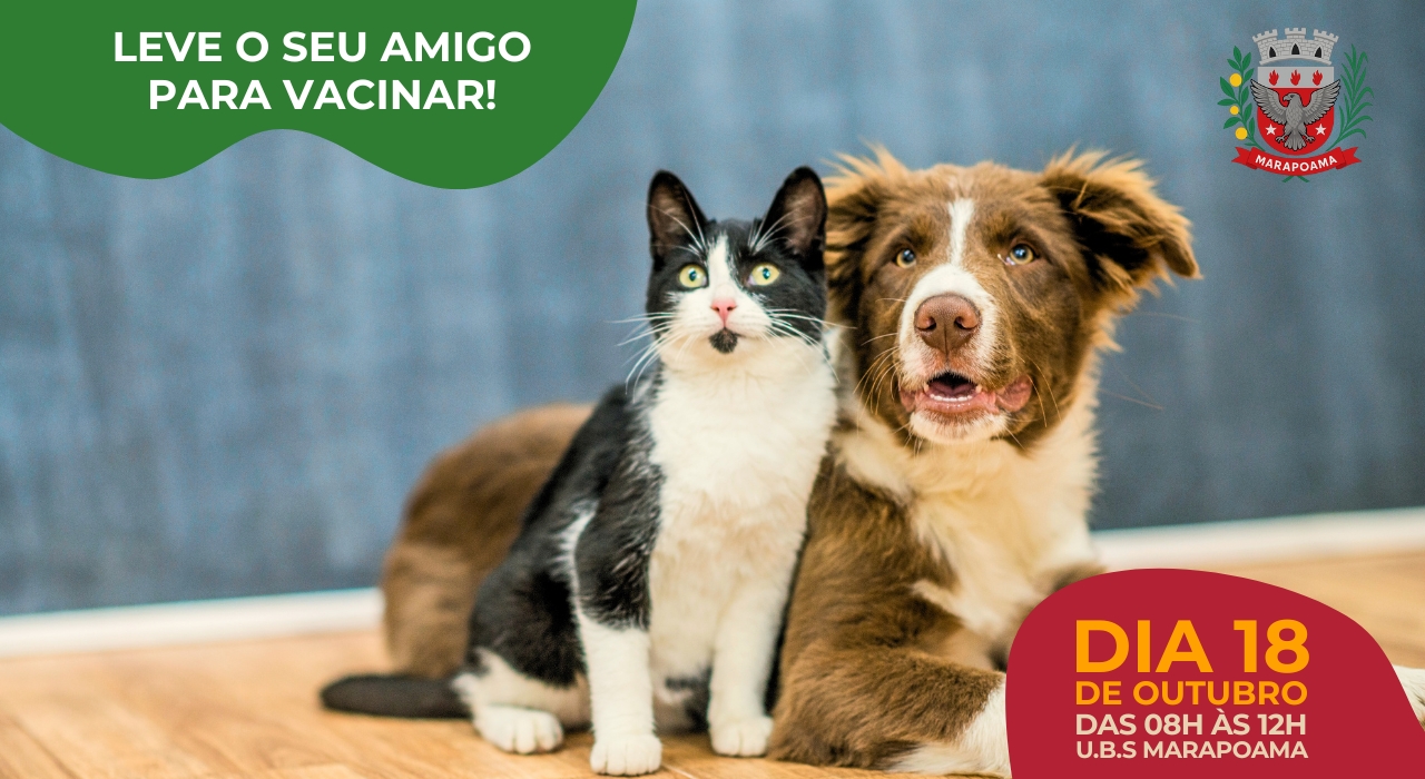 Vacinação contra a raiva será realizada neste sábado em Marapoama